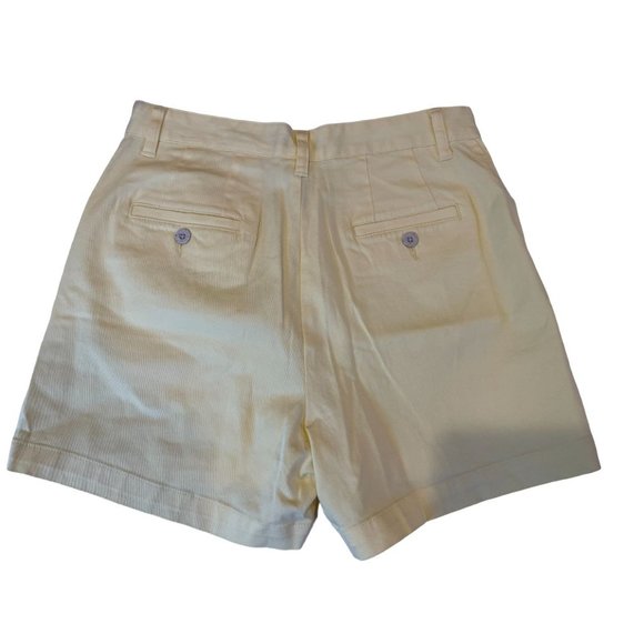 Lee Khakis Womens Shorts High Rise Chino Stretch Riders Outdoor Yellow Size 8 - Picture 2 of 8